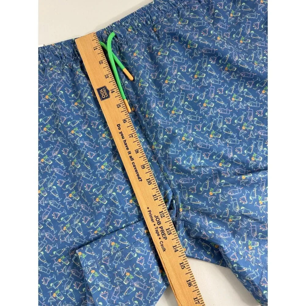Southern Shirt Co Happy Hour Swim Shorts Men 2X Blue 5.5